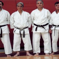 from left to right Senseis Arab Nishiyama Sugiyama Milevski